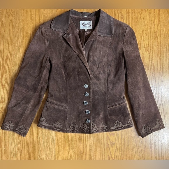Scully Jackets & Blazers - Vintage Scully Suede Leather Brown Fall Blazer Jacket Size 10